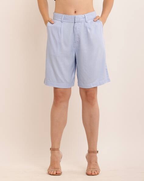 Nobarr Women Knit Shorts with Insert Pockets