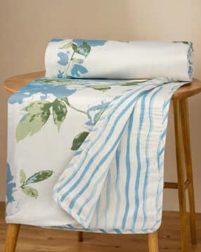 Floral Print Cotton Reversible Single Dohar