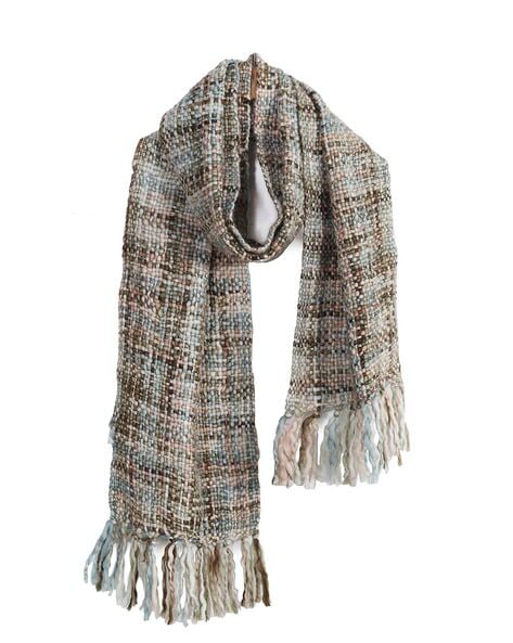 Women Knitted Scarf with Tassels Price in India