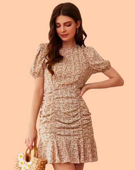 DREAM BEAUTY FASHION Women Floral Print Bodycon Dress