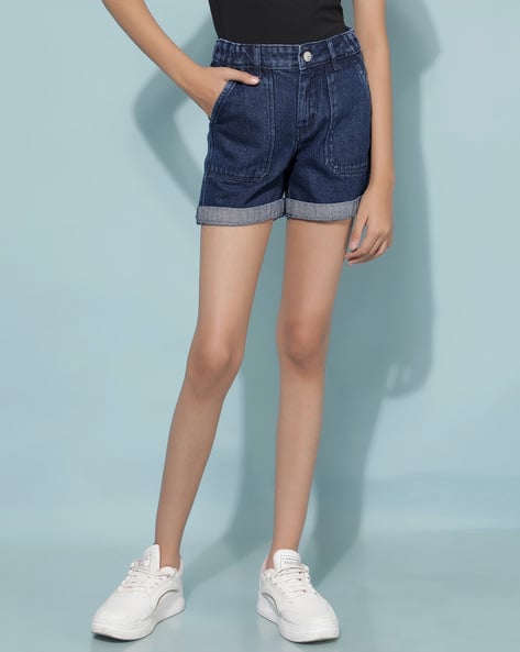 Girls Slim Fit Hot Pants with Insert Pockets