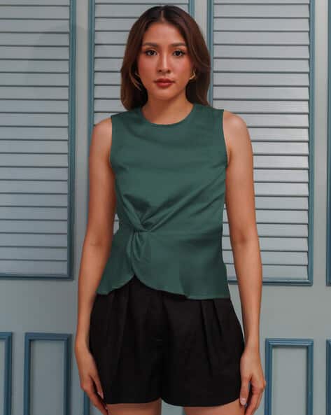 Zink London Women Round-Neck Slim Fit Top