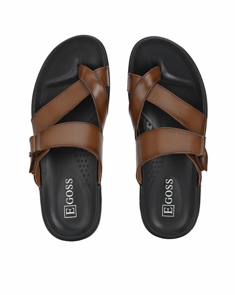 Egoss Men Toe-Ring Slip-On Sandals