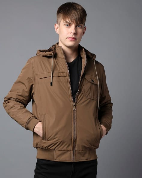 Buy Brown Jackets & Coats for Men by Fort Collins Online | Ajio.com