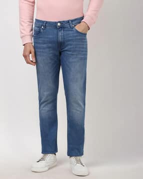 peter england Men Washed Jeans with Insert Pockets-picture-15