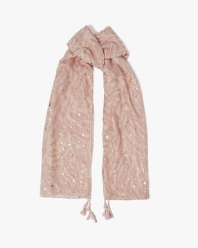 Women Lisao Printed Scarf with Tassels