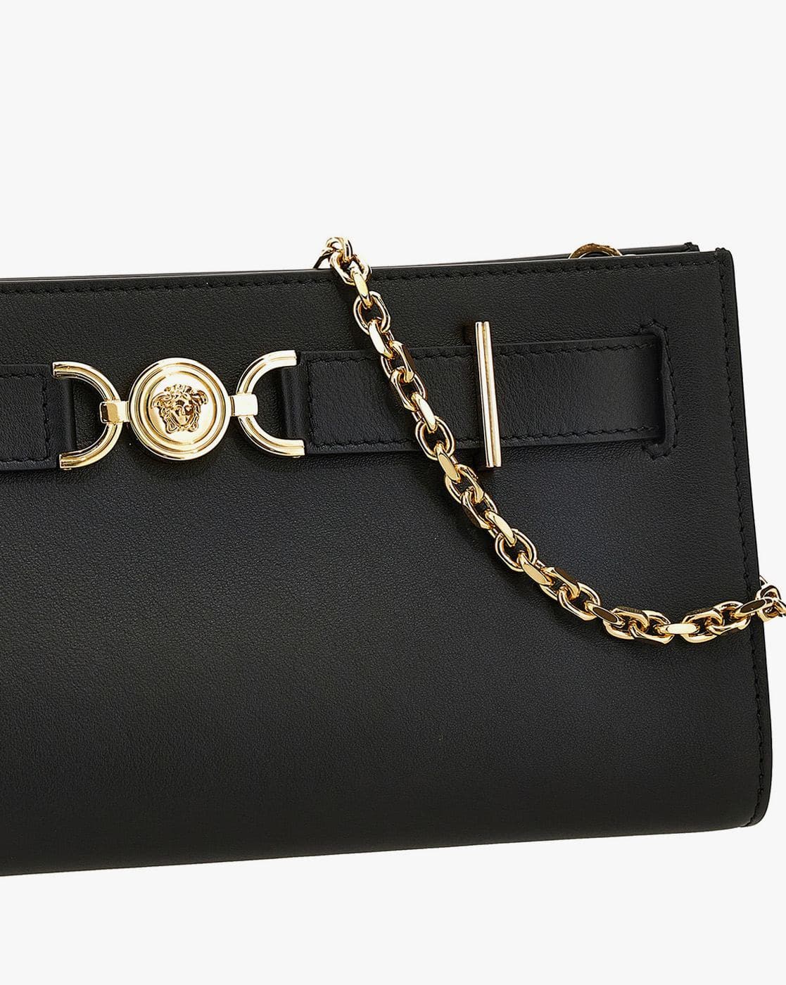 Buy VERSACE Medusa 95 Clutch Black-Versace Gold Color Women