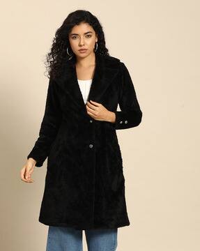 Buy Black Jackets & Coats for Women by Woowzerz Online | Ajio.com