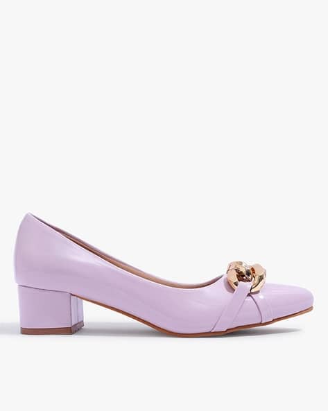 Women Regular Fit Heeled Shoes with Round Toes Shaped