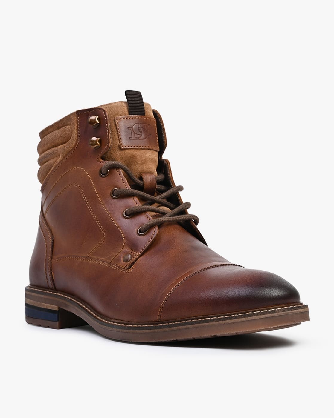 Men Leather Capri Boots