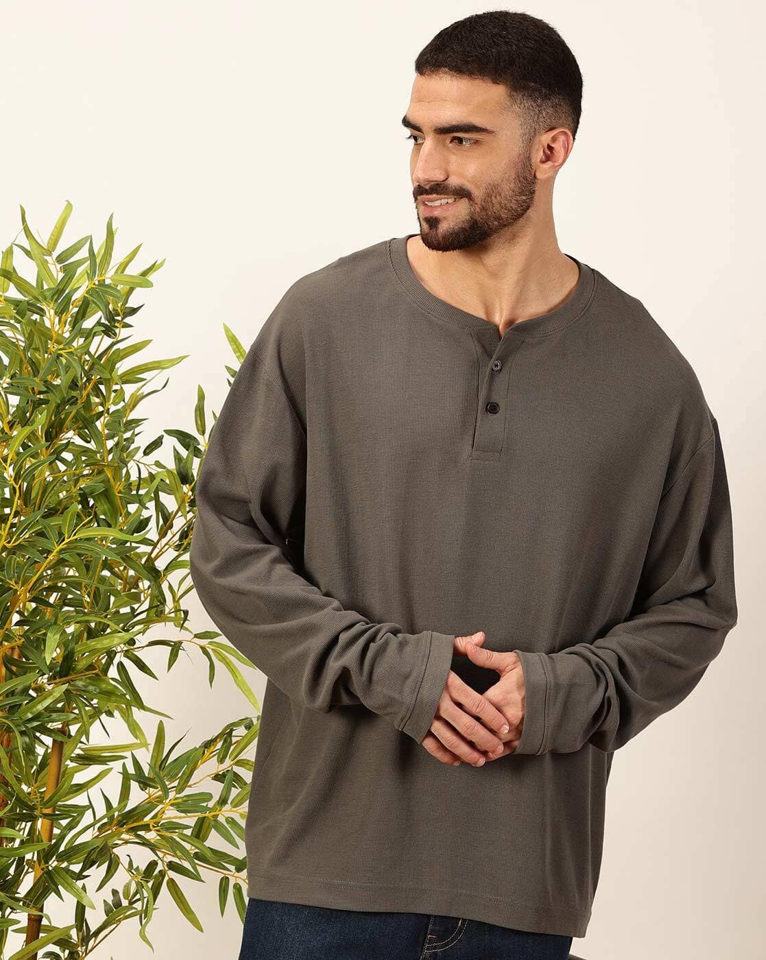 HUMAN MADE HENLEY NECK L⁄S T-SHIRT – HUMAN MADE Inc. human