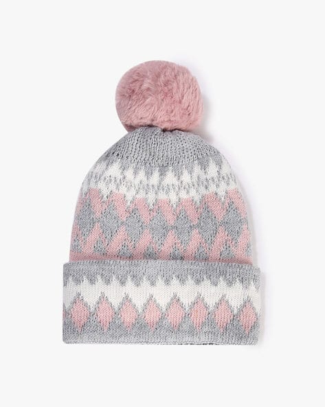 MATCHITT Girls Self-Design Winter Beanie