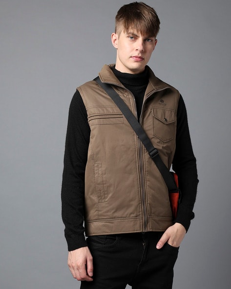 Men Quilted Regular Fit Gilet