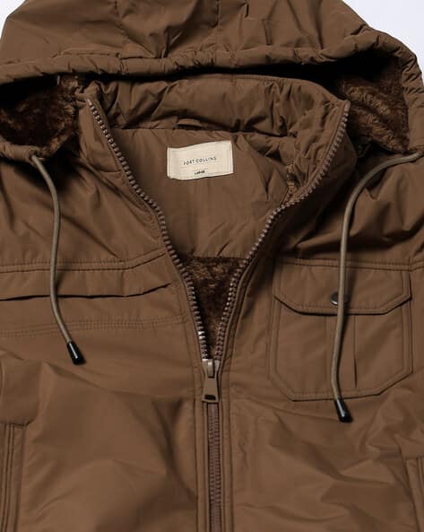 Men's Winter Jacket with Detachable Hood