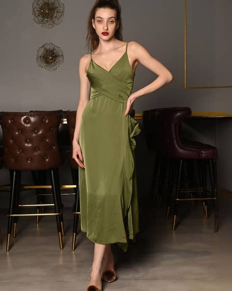 Buy Olive green Dresses for Women by Odette Online | Ajio.com Buy Olive green Dresses for Women by Odette Online | Ajio.com