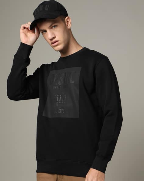 Men Graphic Print Slim Fit Sweatshirt