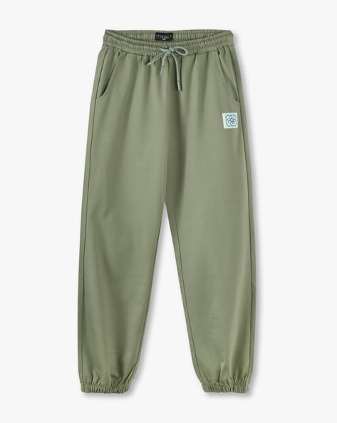 Girls green joggers online