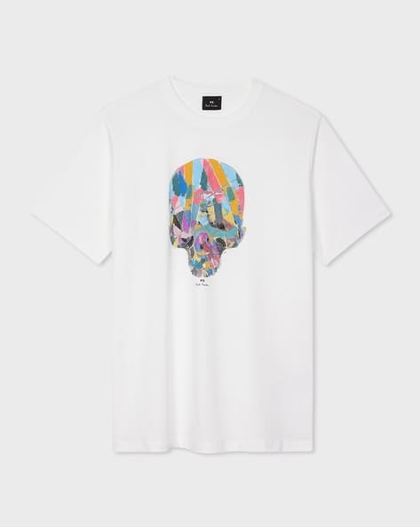 Skull Cotton Regular Fit T-Shirt