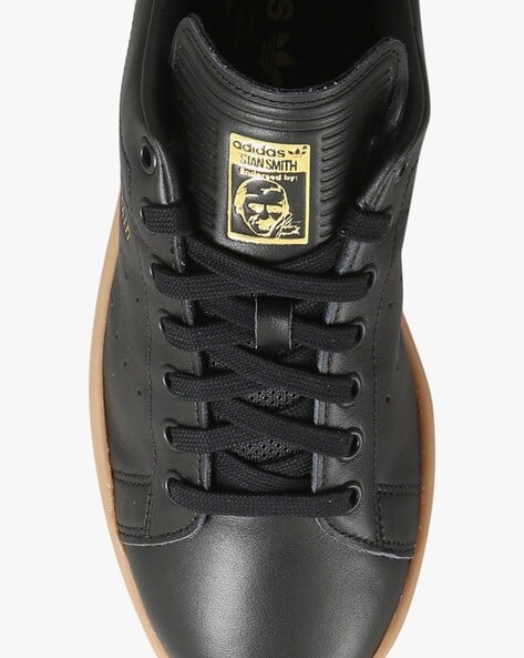 Buy Adidas Originals Men Stan Smith Lace-Up Casual Shoes Black