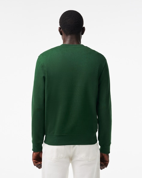 Lacoste tonal tape crew sweatshirt best sale