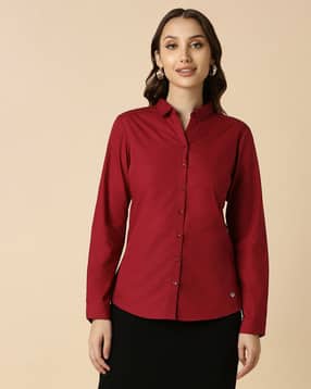 allen solly Women Regular Fit Spread-Collar Shirt-picture-23