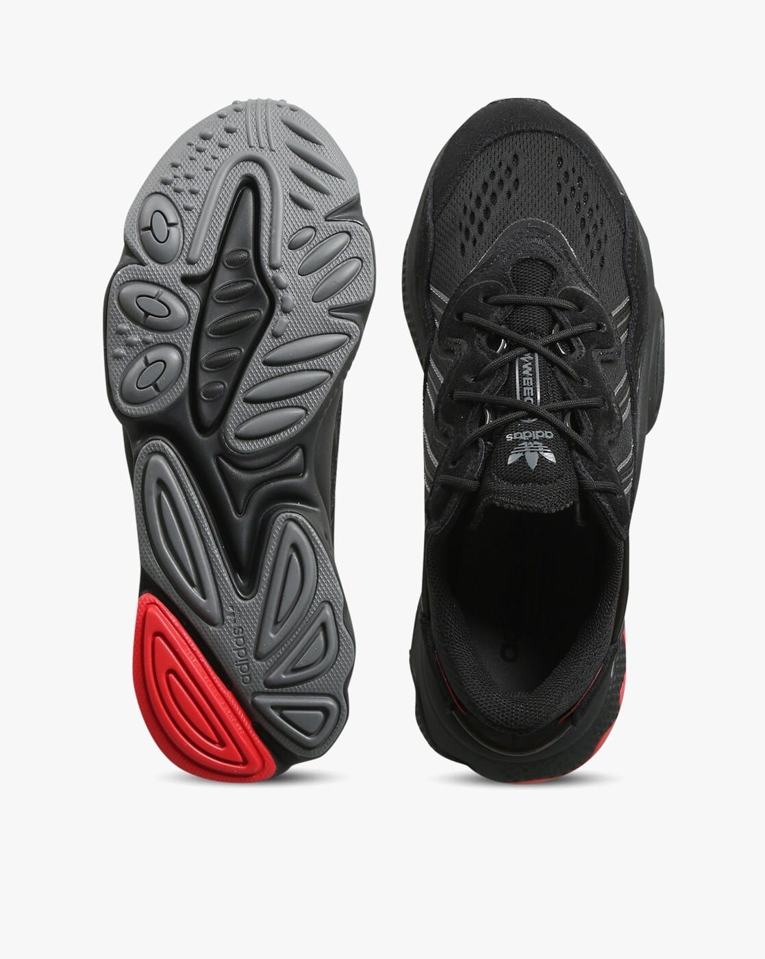 Buy Adidas Originals Ozweego Lace-Up Sneakers Black Color Men - Main Image