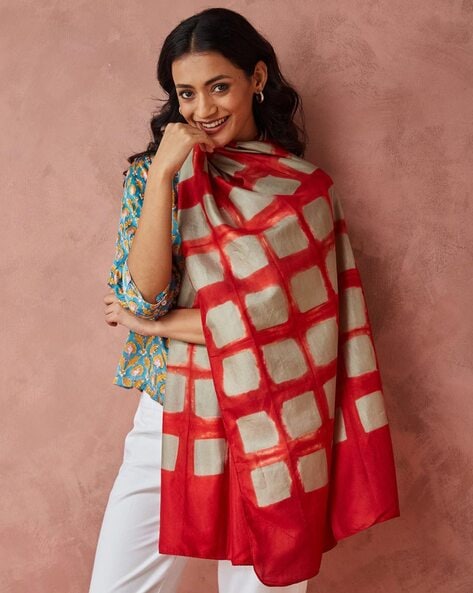 Women Geometric Print Stole Price in India