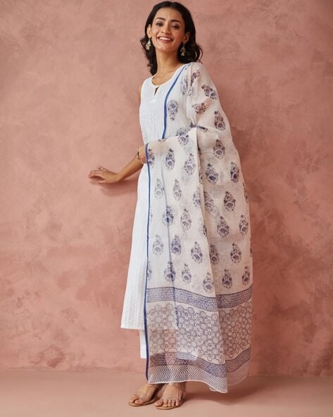 Women Block Print Dupatta Price in India