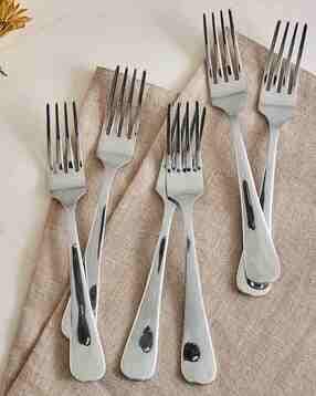 home centre Set of 6 Silver-Plated Forks-picture-25