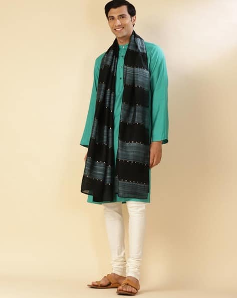 Buy Black Shawls Wraps for Men by Fabindia Online