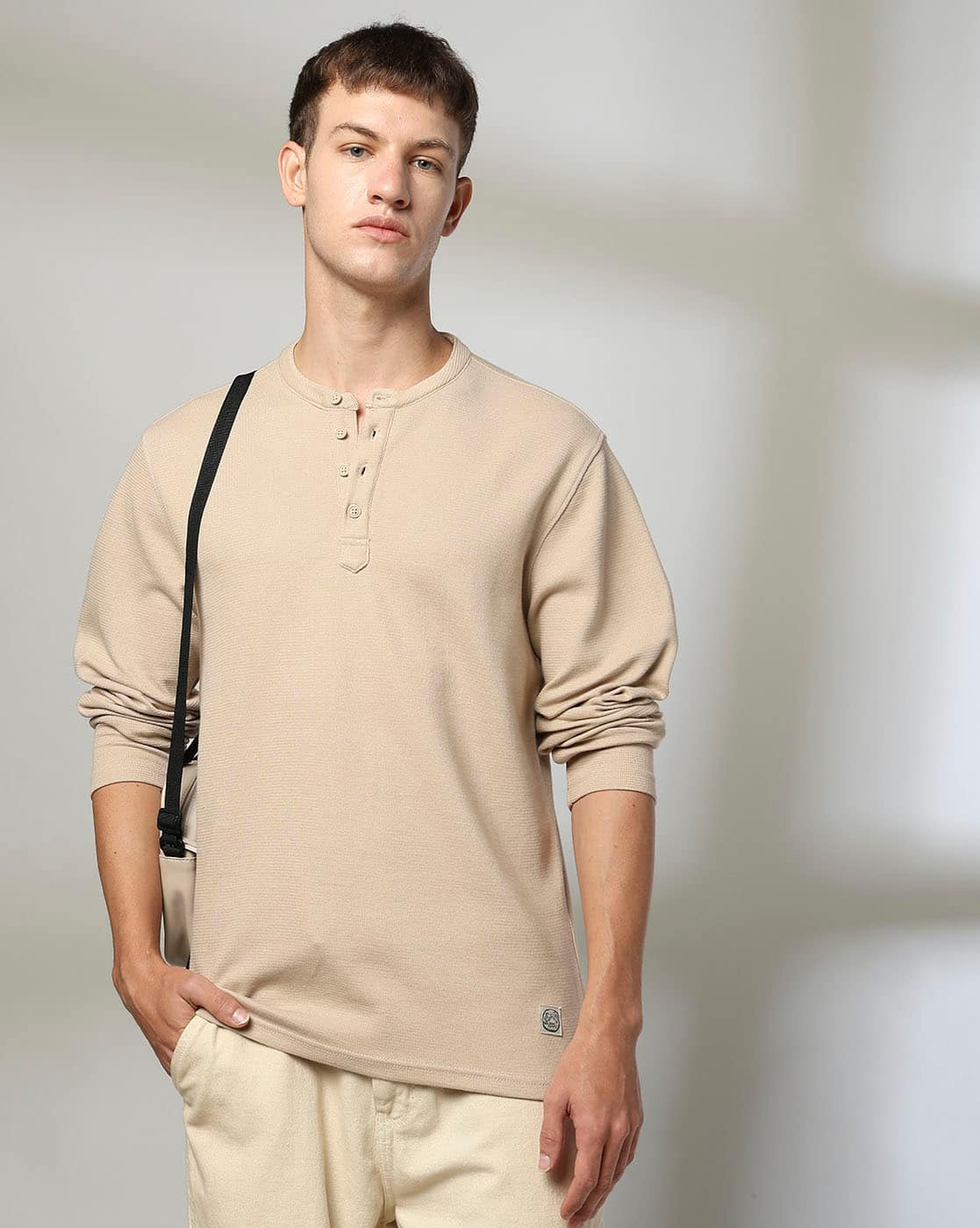 Buy Beige Tshirts for Men by DNMX Online | Ajio.com