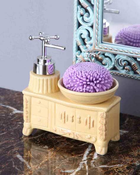 Buy Cream Bathroom Accessories for Home Kitchen by A Vintage