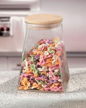 umai Borosilicate Glass Jar with Bamboo Lid-picture-1