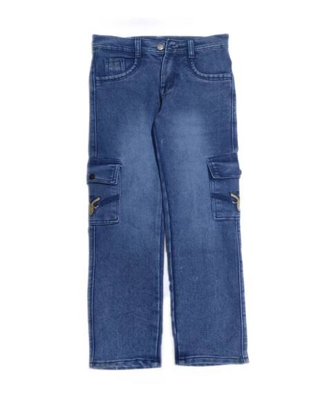 Boys Light Washed Straight Jeans