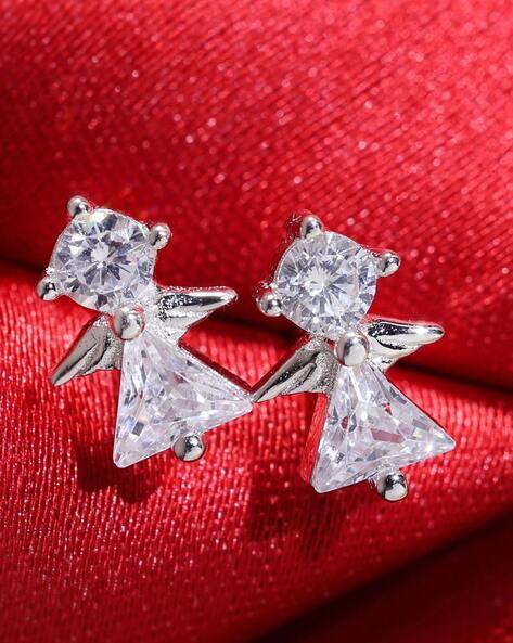 Buy Silver Earrings for Women by Deessa Online