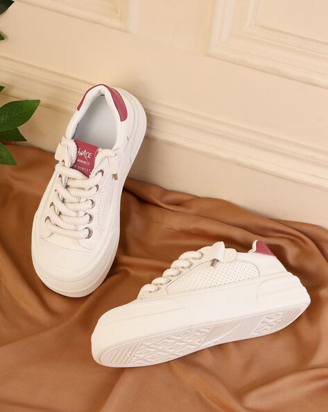 Truffle Collection Women Lace-Up Casual Shoes