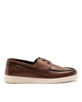 thomas crick Men Round-Toe Low-Top Lace-Up Boat Shoes-picture-40