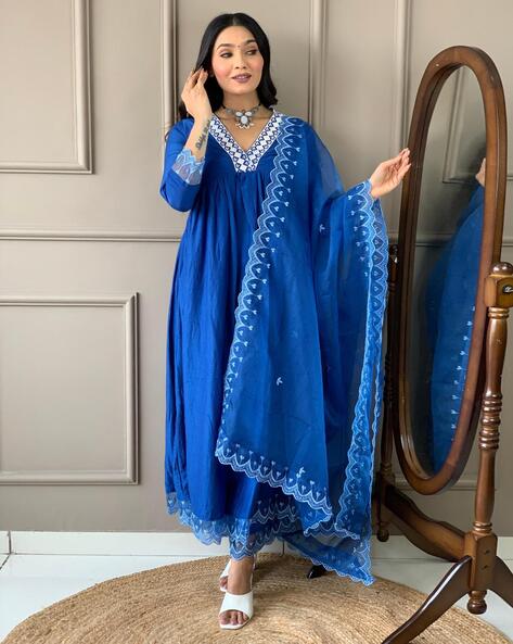 Women Anarkali Kurta Suit Set Price in India