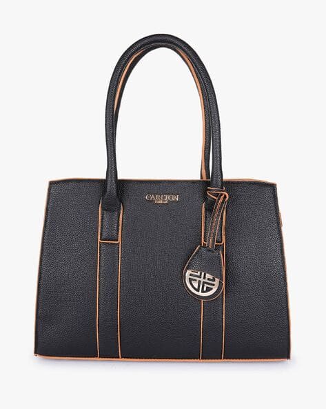 Women Messenger Bag with Brand Plaque