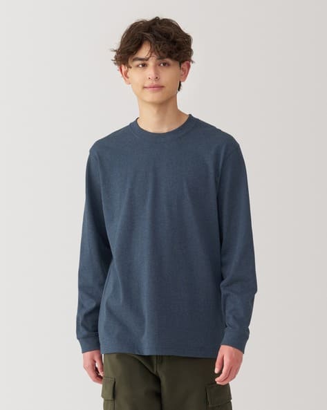 Buy Smoky Blue Tshirts for Men by MUJI Online | Ajio.com