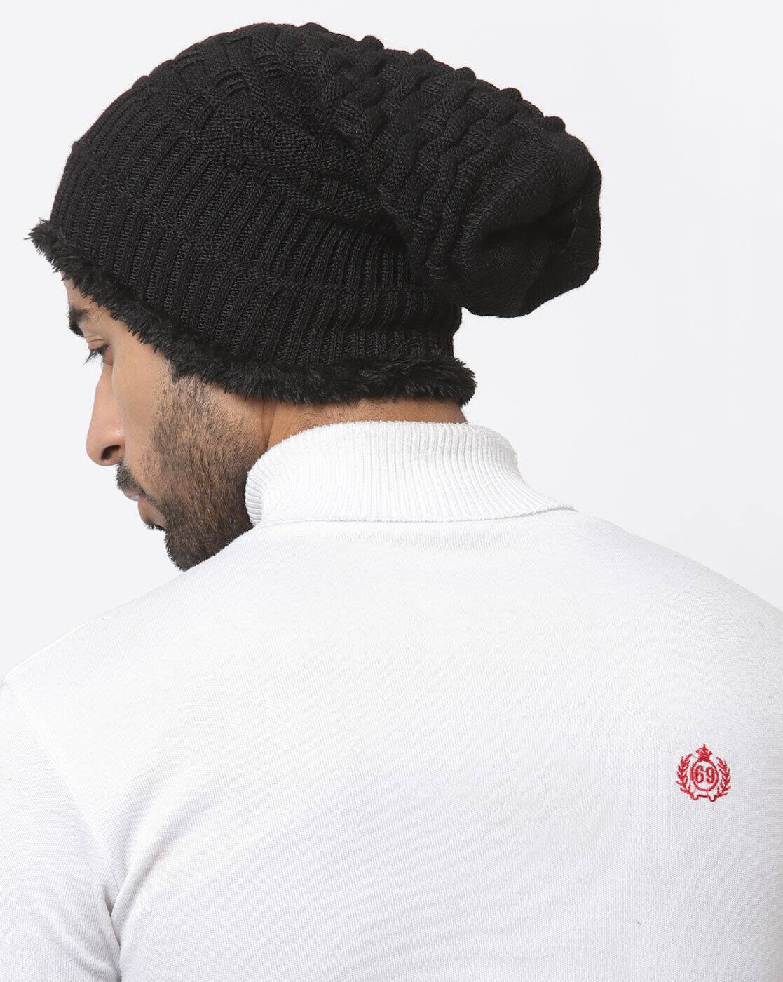 Buy Indie Picks Beanie Cap with Fur Lining Online | Ajio.com