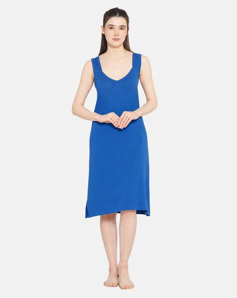 Women Knee-Length Cotton Slip