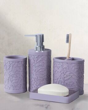 obsessions Floral Patten Bathroom Accessories Set-picture-18