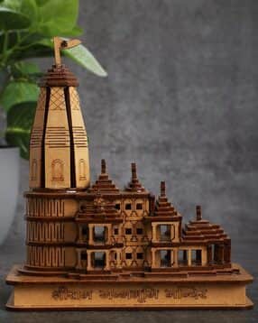 navyaksh Ram Ayodhya 3D Wooden Temple Showpiece-picture-47