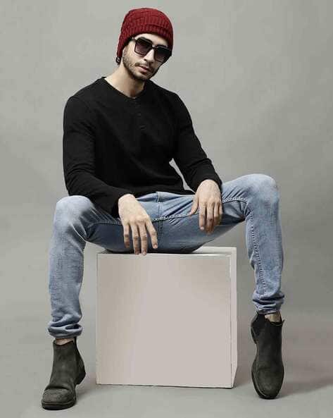 Indie Picks Beanie Cap with Fur Lining