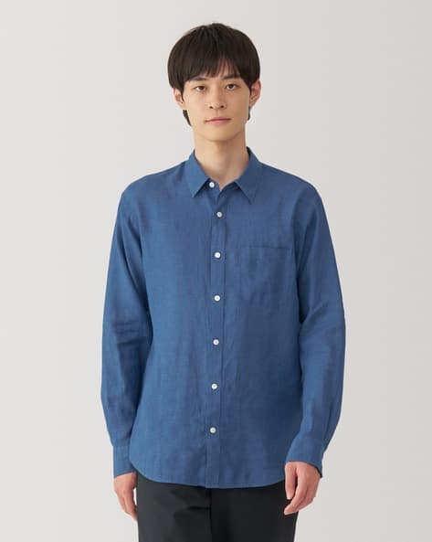 Buy Royal Blue Shirts for Men by MUJI Online