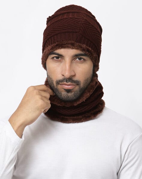 Buy Brown Mufflers for Men by Indie Picks Online | Ajio.com