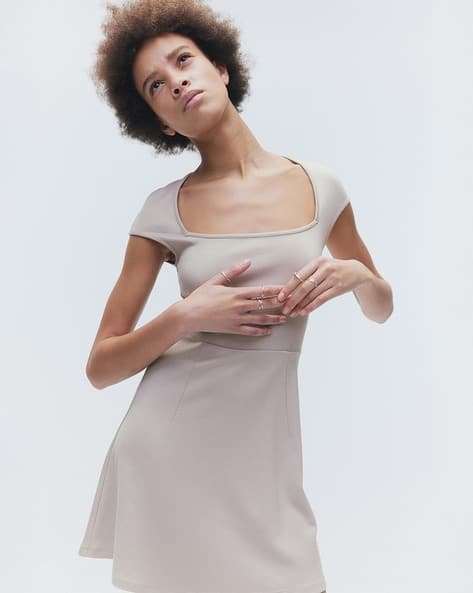 Buy H&M Women Flared-Skirt Dress Online | Ajio.com