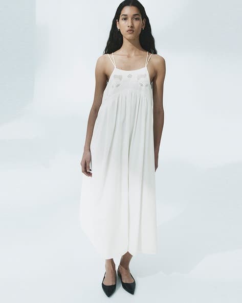 Women Embroidered Cotton Dress