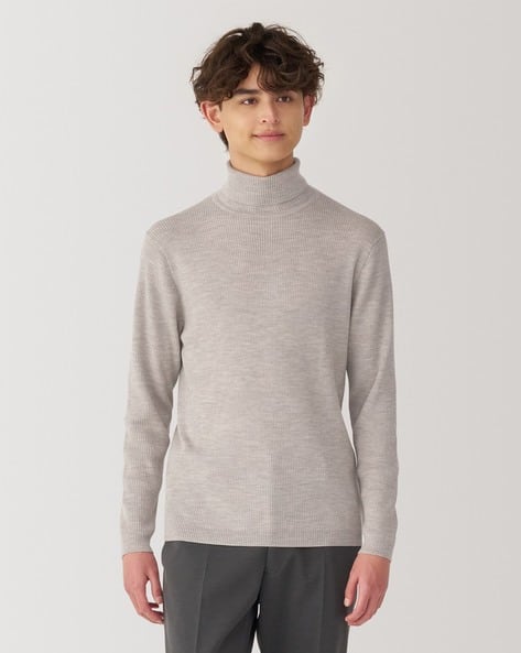 Buy Beige Sweaters Cardigans for Men by MUJI Online - Main Image